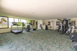 The community fitness area.