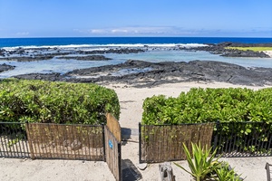 Private gated beach access—just steps away from gentle waves and tide pools safe for little ones.