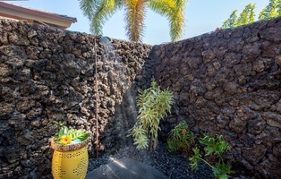 Bask in the sunshine while enjoying a shower.
