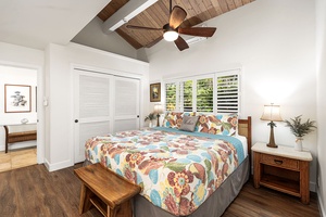 Wake slowly to soft light and garden views in this peaceful, airy bedroom.