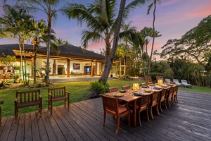 Dine under swaying palms on your private deck, where tropical evenings create magical memories with loved ones.