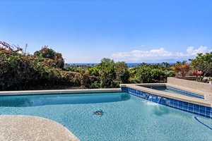 Expansive pool with breathtaking views of the surrounding landscape.