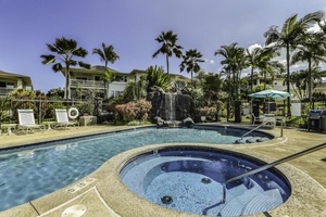 Soak and unwind in the spa after a day of exploring Princeville.