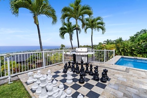 Challenge yourself to a game of giant chess while enjoying ocean views, then fire up the BBQ for the perfect tropical evening.