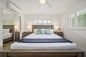 King size bed in Guest Bedroom 6