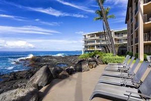 Man made sandy stretch near the Ocean at Kona Makai