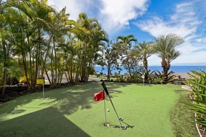 Experience the joy of golf anytime, right at home, with our meticulously designed green putting space