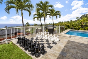 Outdoor chess for all ages to partake in!
