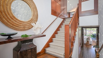 Stairs leading to the upstair secondary suite.