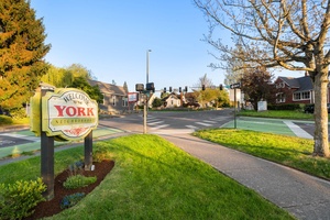Discover the historic York neighborhood with tree-lined streets and local spots nearby.