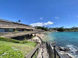 Enjoy breathtaking ocean views and the sound of waves at the oceanfront Kahana Sunset Resort.