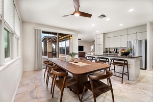 Intimate feasts await at our six-seat dining delight.