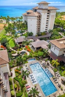 Resort pool view from the lanai.