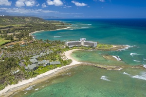 Turtle Bay Resort aerial view