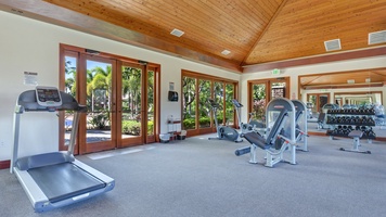 KaMilo recreation center's fitness room.