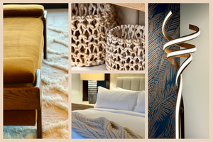 Modern design meets cozy comfort - featuring plush bedding and thoughtful details.