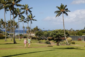 Experience the power of the ocean at Nihi Kai Beach, where dramatic waves crash against the rocks.