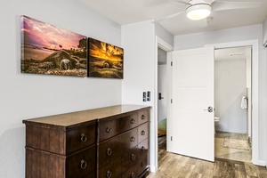 Bedroom entry and dresser