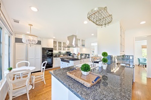 Kitchen from wine cellar