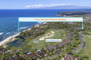 Map to demonstrate the proximity of your villa rental to resort center.