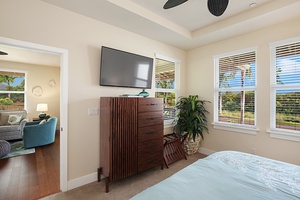 Primary bedroom with mountain views