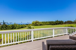 Enjoy the direct view of the Makai Golf Course.