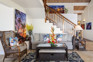 Living room seating and Smart TV
