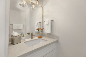 Updated Powder Room in Guest Bedroom