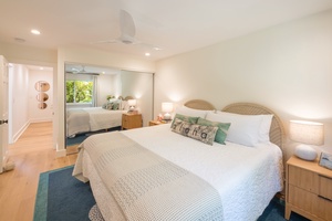 Enjoy a cozy and restful slumber in our guest suite, where soft lighting and garden views create a calming retreat.