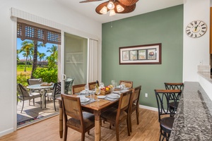 Seamless flow from dining to kitchen, making entertaining a breeze in this thoughtfully designed space.