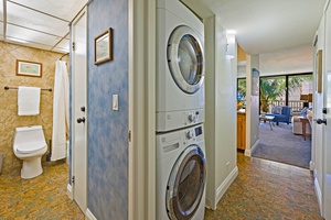 Kaanapali Shores 544 offers an in-suite washer and dryer, keeping your wardrobe fresh during your stay.