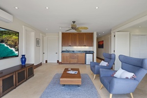 Never miss an episode of your favorite show in the TV room.