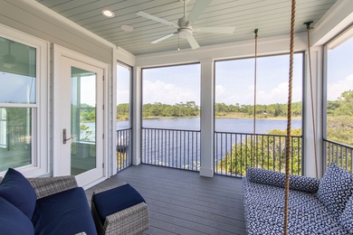 Lake view screened in patio