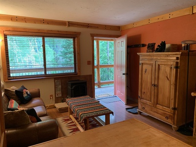 Living Area with fold down dining area