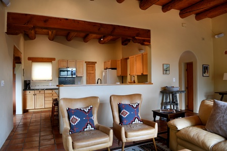 Adjoining Kitchen and Living Room