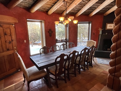 Formal dining table in the dining area