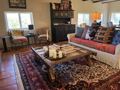 Formal living area couch and coffee table