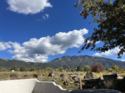 The mountain view from this home