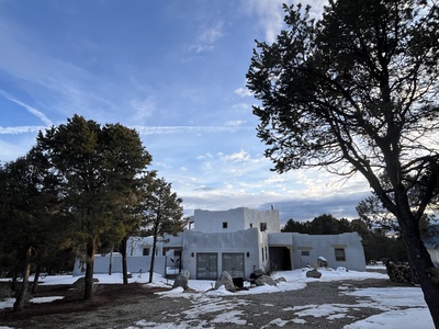 Casa in the Canyon in on a wintery day