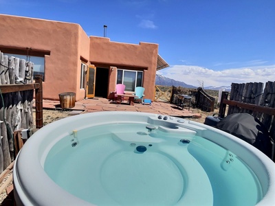 Back porch hot tub