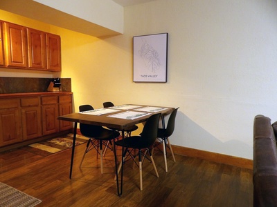 View of Kitchen table from Living Area