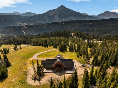 Aerial view of Lone Peak