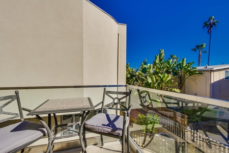 Balcony and table off the living area