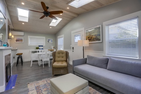 Living area towards the dining area