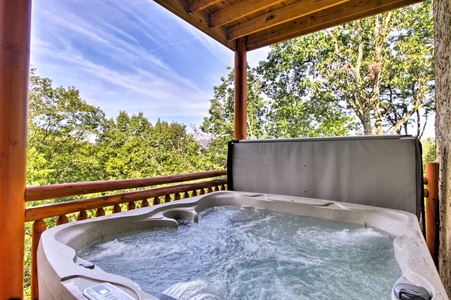 Hot Tub Under Covered Decking