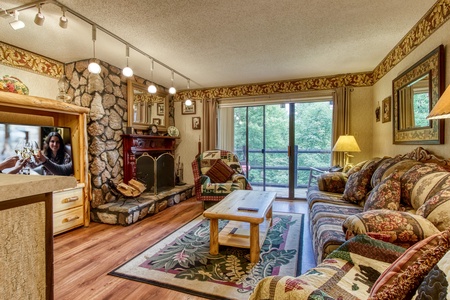 Cozy Living Room with Fireplace