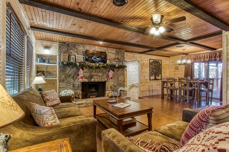 Living Room with Fireplace