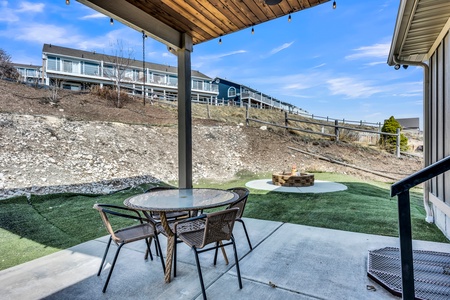 Nice yard with a firepit