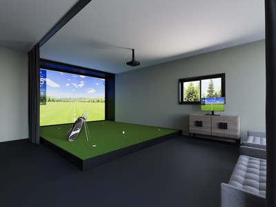 100 Acres Lodge- Golf simulator in our home (Downstairs SE)
