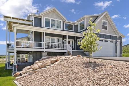 Persimmon Hill-Front door and garage